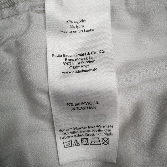 Eddie Bauer Ladies Size 18W Legend Wash Lt. Grey Stretch Curvy Crop Pants - Picture 6 of 16